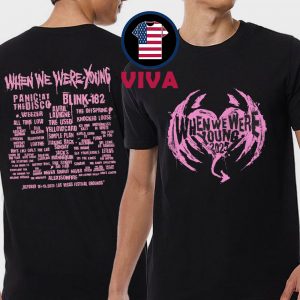 When We Were Young 2025 Winged Heart Lineup Two Sided T-Shirt