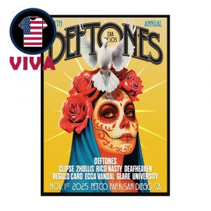 Deftones Dia De Los Deftones DDLD VI 2025 Sixth Annual Home Decor Poster Canvas