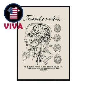 FrankensteinIn Anatomy Drawing Home Decor Poster Canvas