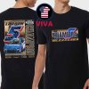 Kyle Larson 2025 NASCAR Two Time Champions EXCLUSIVE Two Sidfed T-shirt