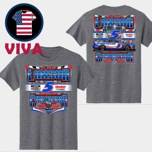 Kyle Larson 2025 NASCAR Two Time Champions EXCLUSIVE Two Sidfed T-shirt