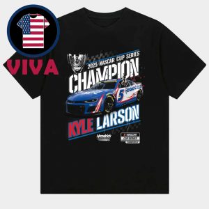 Kyle Larson 2025 Two Time NASCAR Cup Champions Official Unisex T-Shirt