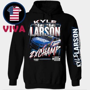 Kyle Larson 2025 Two Time NASCAR Cup Champions Trophy All Over Print Hoodie