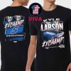 Kyle Larson 2025 Two Time NASCAR Cup Champions Trophy Two Sided T-Shirt