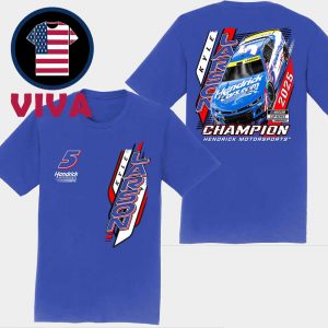 Kyle Larson 2025 Two Time NASCAR Cup Series Champions Car Two Sided Unisex T-Shirt