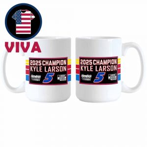 Kyle Larson 2025 Two Time NASCAR Cup Series Champions Ceramic Mug Cup