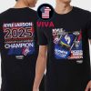 Kyle Larson 2025 Two Time NASCAR Cup Series Champions Motorsports Team Collection Two Sided T-Shirt Kyle Larson 2025 Two Time NASCAR Cup Series Champions Motorsports Team Collection Two Sided T-Shirt