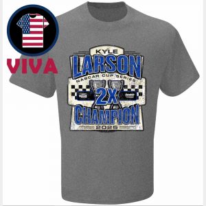 Kyle Larson 2025 Two Time NASCAR Cup Series Champions Vintage Car Unisex T-Shirt