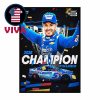 Kyle Larson 2025 Nascar Cup Series Champions Two Times Home Decor Poster Canvas