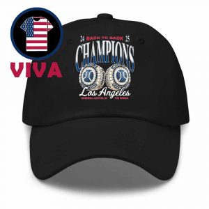 Los Angeles Dodgers 2025 MLB World Series Champions Back To Back Ring Classic Hat Cap Snapback
