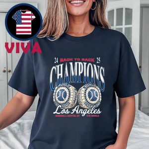 Los Angeles Dodgers 2025 MLB World Series Champions Back To Back Ring Unisex T-Shirt Hoodie