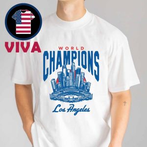 Los Angeles Dodgers 2025 MLB World Series Champions Skyline Unisex T-Shirt Hoodie