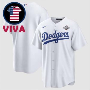 Los Angeles Dodgers Nike White 2025 World Series Home Replica Jersey