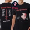 Marilyn Manson World Tour Dates 2025 EU UK Skull Two Sided T-Shirt