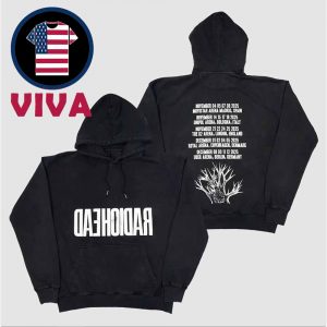 Radiohead 2025 Euro Tour Dates Two Sided Hoodie