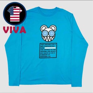 Radiohead Test Specimen Cyan Long Sleeve T-shirt
