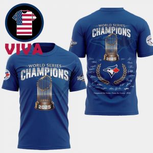 Toronto Blue Jays 2025 MLB World Series Champions All Over Print T-Shirt