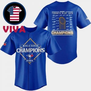 Toronto Blue Jays 2025 MLB World Series Champions Baseball Jersey