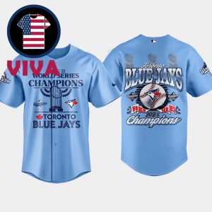 Toronto Blue Jays 2025 MLB World Series Champions Light Blue Baseball Jersey