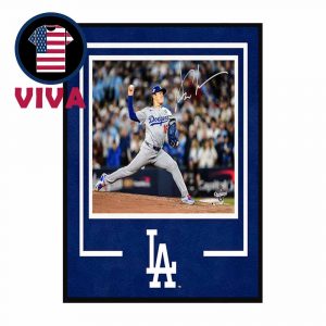 Yoshinobu Yamamoto Los Angeles Dodgers Autographed 2025 World Series Champions MLB Signature Home Decor Poster Canvas