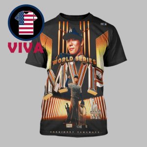 Yoshinobu Yamamoto Photograph MVP 2025 World Series Champions MLB All Over Print T-Shirt
